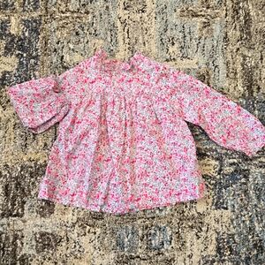 Girl Liberty fabric blouse - Jacadi x Tohana 18 month cotton button down